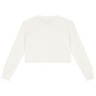 Girls Ivory Sequin Cardigan, 1, hi-res