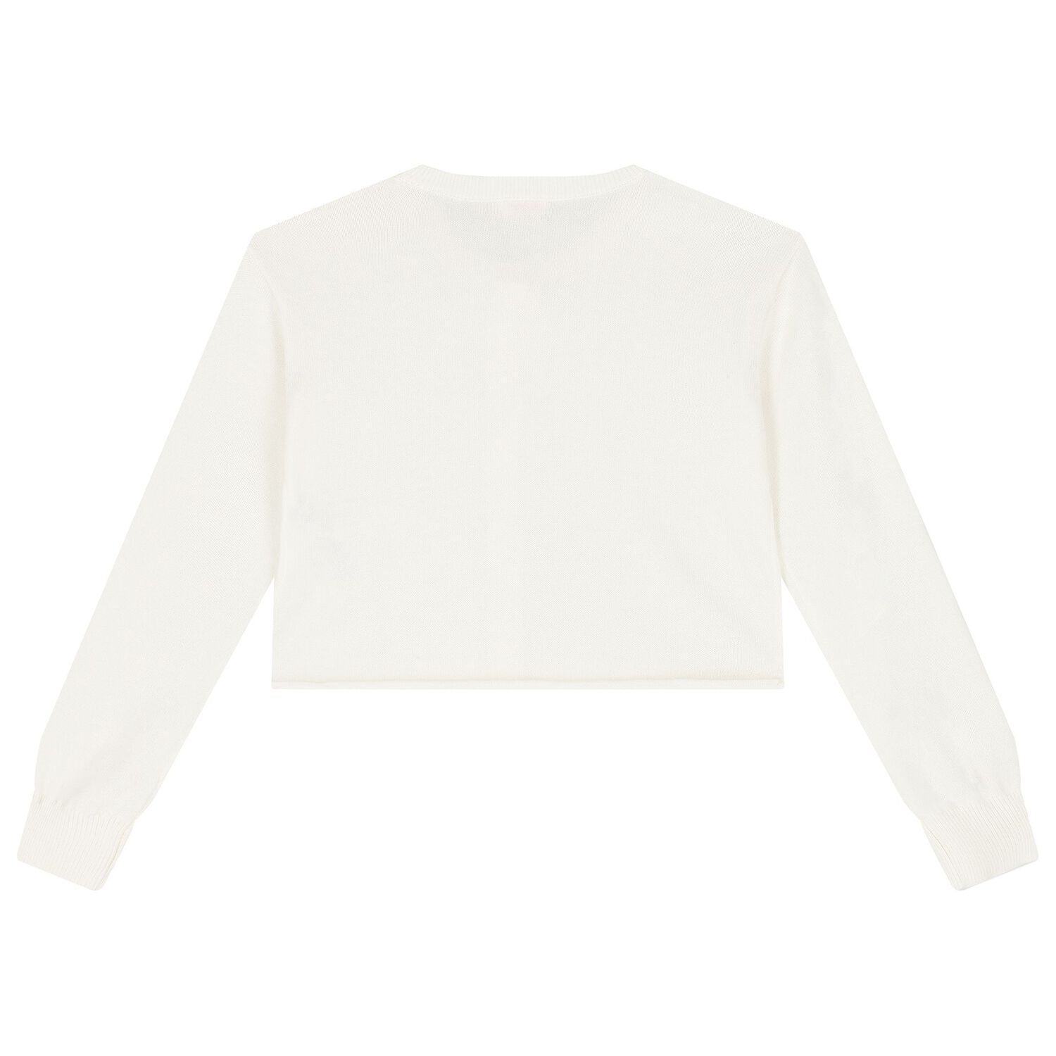 Girls Ivory Sequin Cardigan, 1, hi-res
