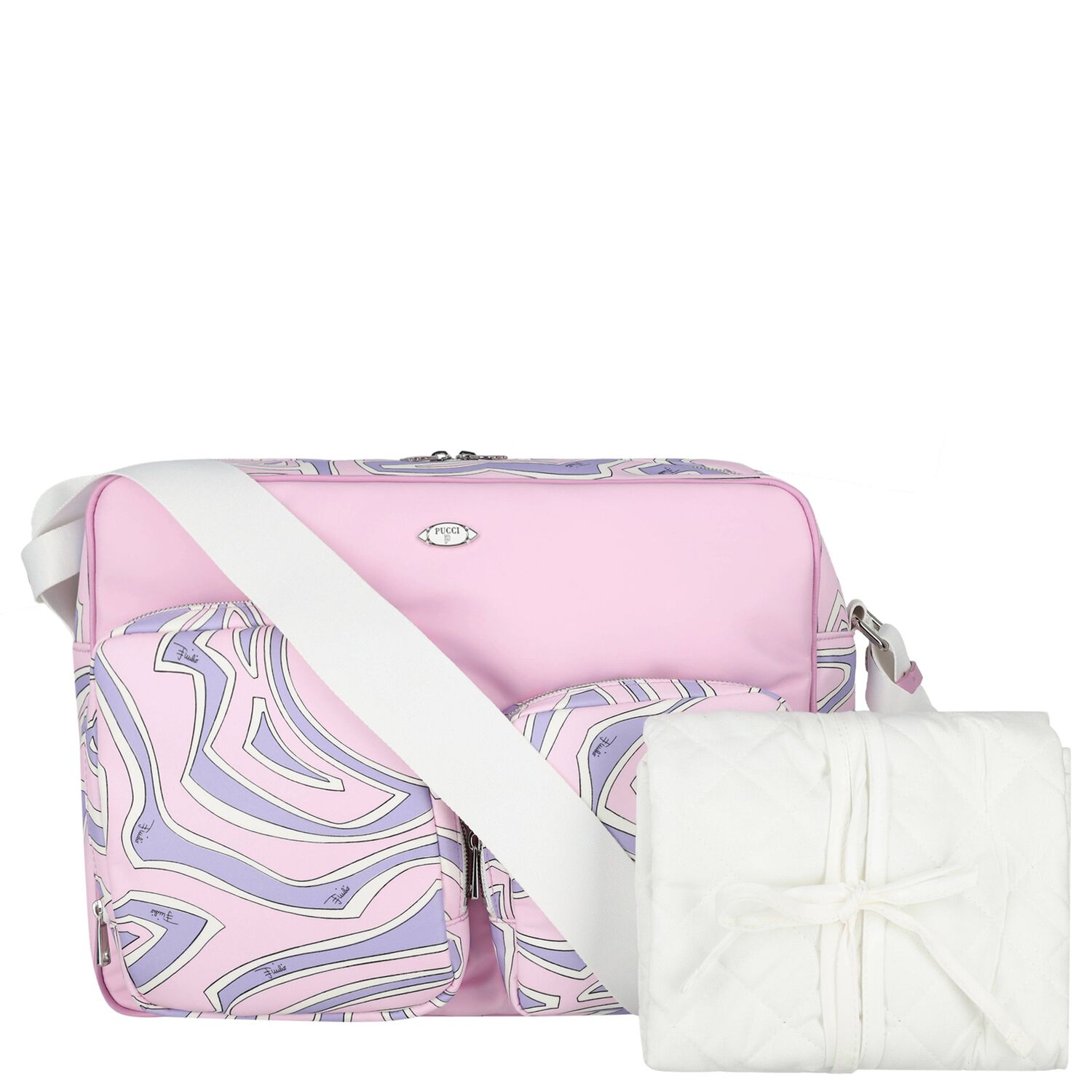 Pink & Lilac Labirinto Baby Changing Bag ( 40CM )  , 1, hi-res