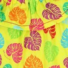 Girls Yellow Palm Leaves Top, 1, hi-res