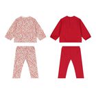 Baby Girls Multi-Coloured Floral Leggings Set ( 2-Pack ), 2, hi-res