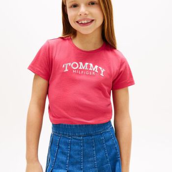 Girls Pink Logo T-Shirt