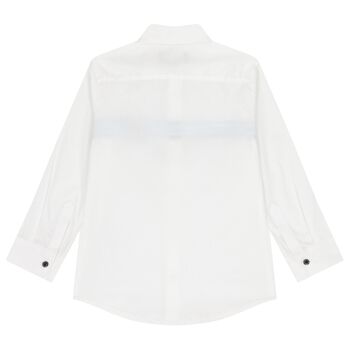 Boys White Logo Shirt