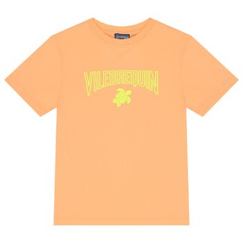 Boys Orange Logo T-Shirt