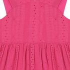 Girls Pink Embroidered Dress, 1, hi-res
