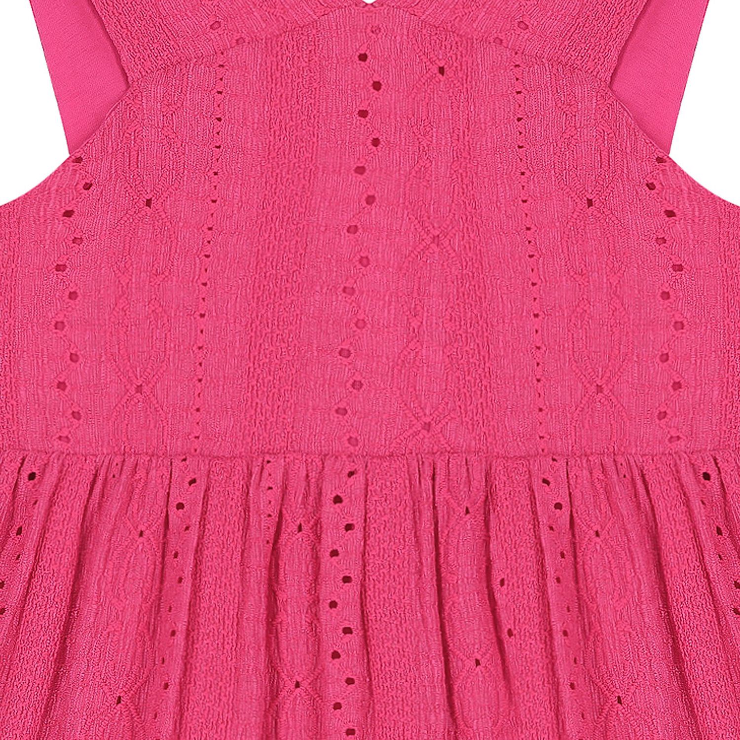 Girls Pink Embroidered Dress, 1, hi-res image number null
