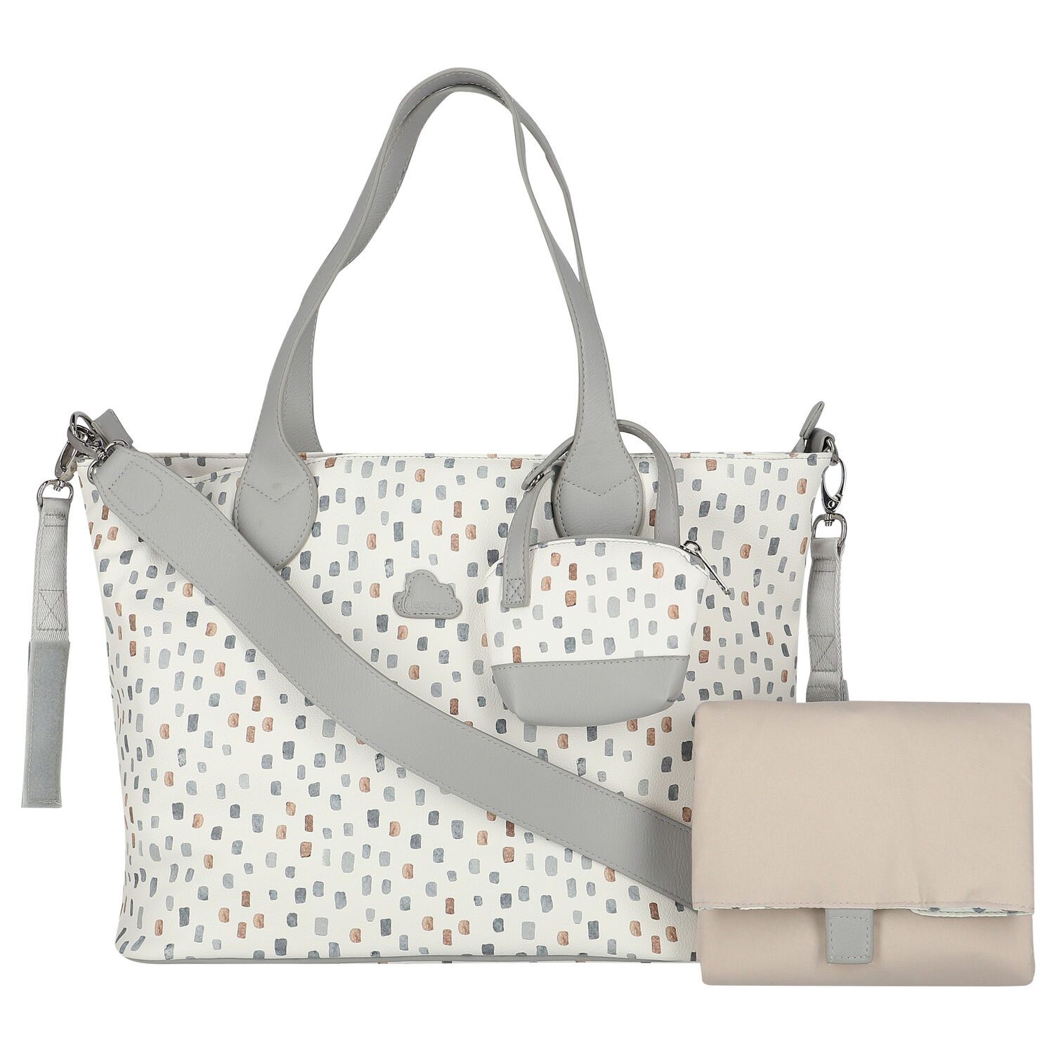 Mayoral Ivory Grey Baby Changing Bag Junior Couture