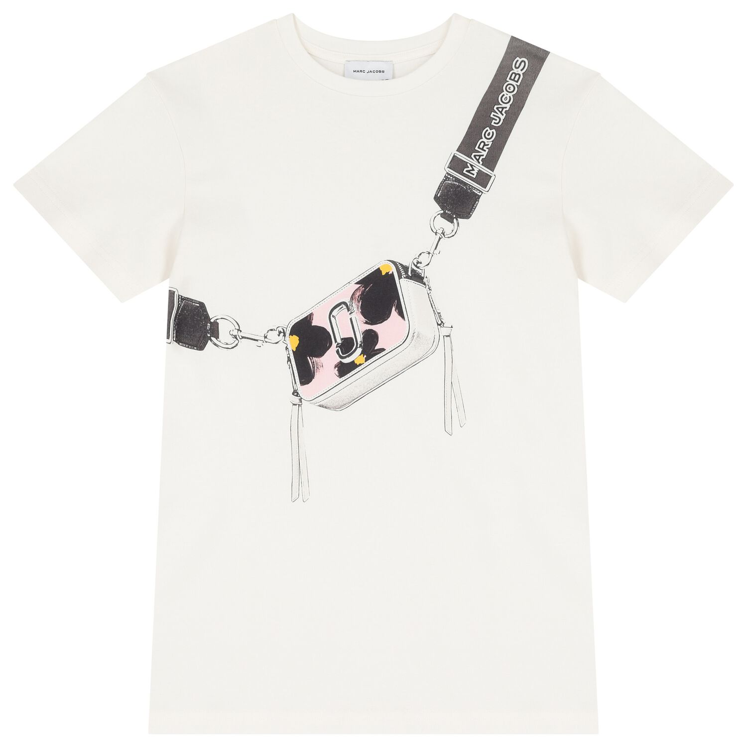 Girls White Logo Dress, 2, hi-res image number null