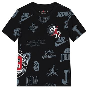 Boys Black Jordan Logo T-Shirt