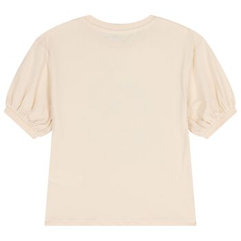 Girls Ivory Tiger T-Shirt