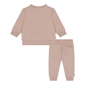 Baby Boys Beige Logo Tracksuit