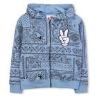 Blue Bandana Disney Hooded Zip Up Top, 1, hi-res