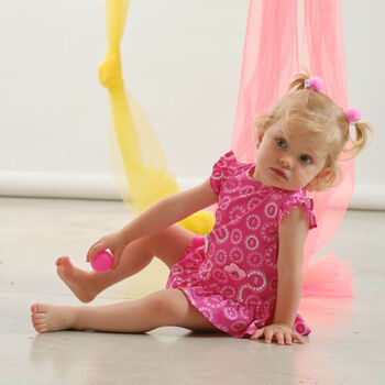 Baby Girls Pink Logo Dress