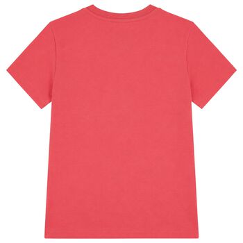 Boys Red Fishing Polo Bear T-Shirt