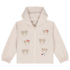 Girls Beige Teddy Bear Tracksuit, 1, hi-res