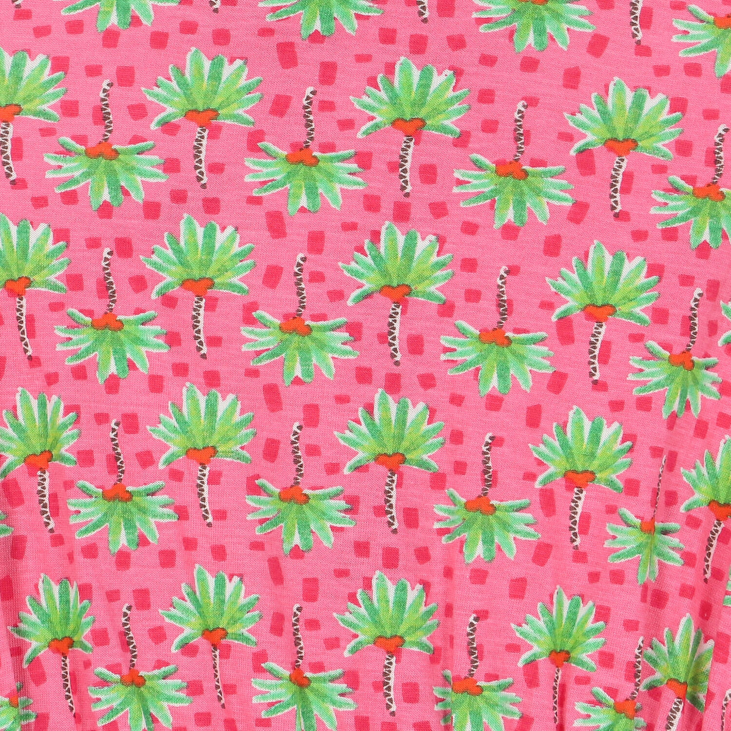 Girls Pink Palm Tree Dress, 1, hi-res image number null