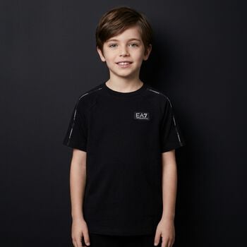 Boys Black Logo T-Shirt