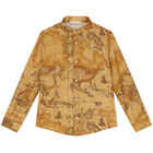 قميص أولاد بطبعة خريطة باللون البيج, 1, hi-res