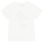 طقم شورت بشعار تيدى باللون العاجى, 2, hi-res