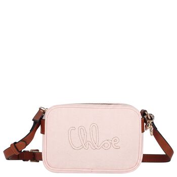 Girls Pink Logo Shoulder Bag