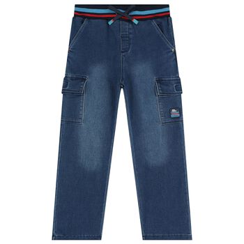 Boys Blue Denim Joggers