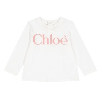 Younger Girls Mini Me White Long Sleeve Top