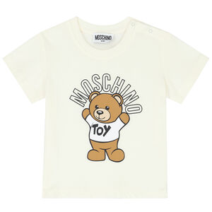 Ivory Teddy Logo T-Shirt
