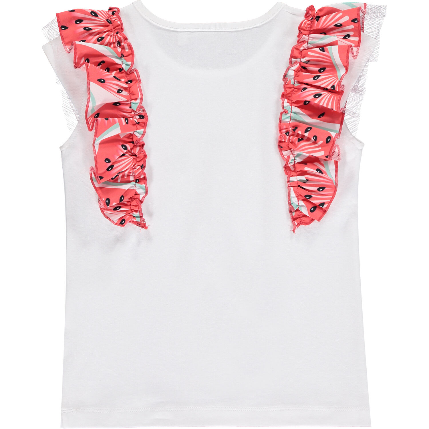 Girls White & Red Watermelon Skort Set, 1, hi-res