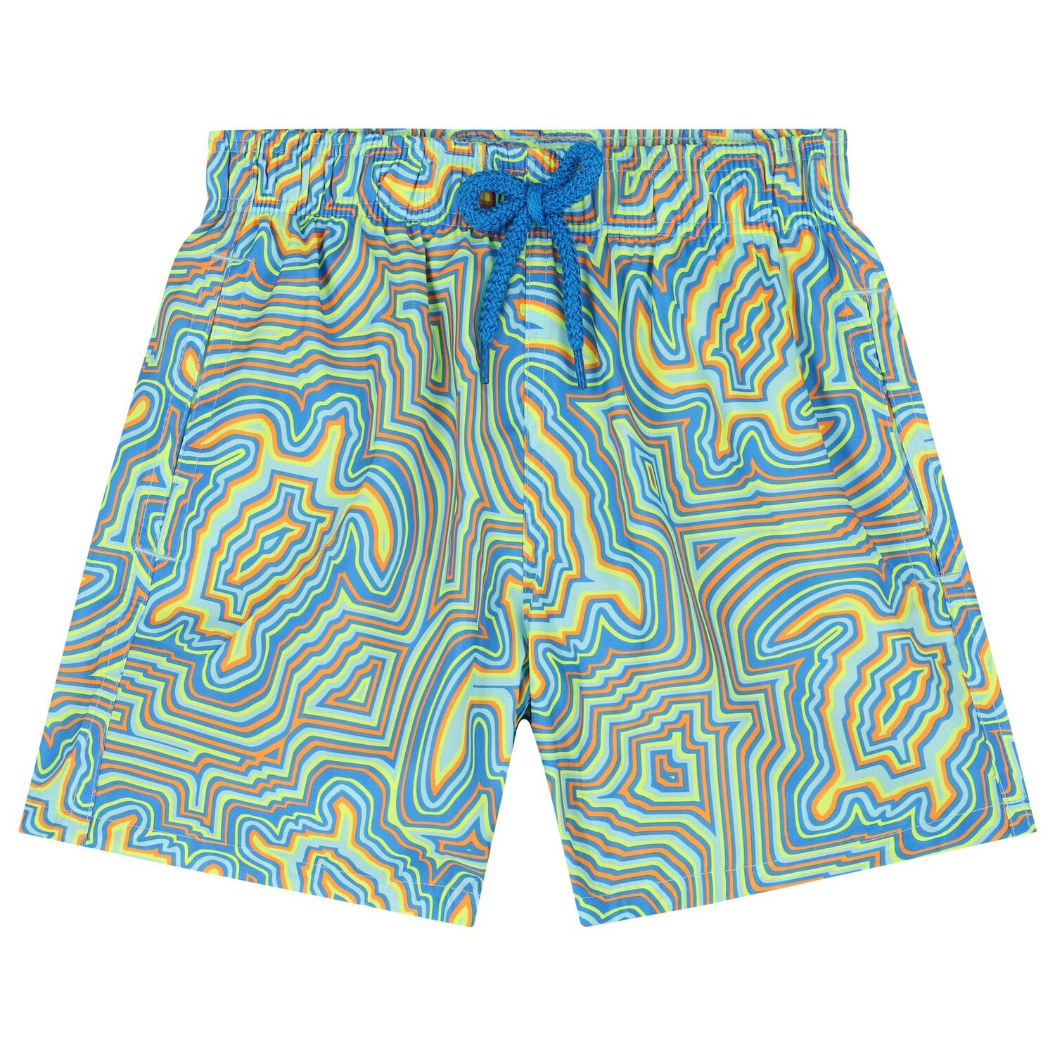 Boys Green Turtle Swim Shorts, 1, hi-res image number null