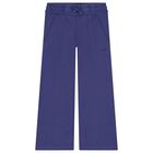 Girls Purple Logo Joggers, 2, hi-res