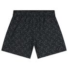 Boys Black Logo Swim Shorts, 1, hi-res