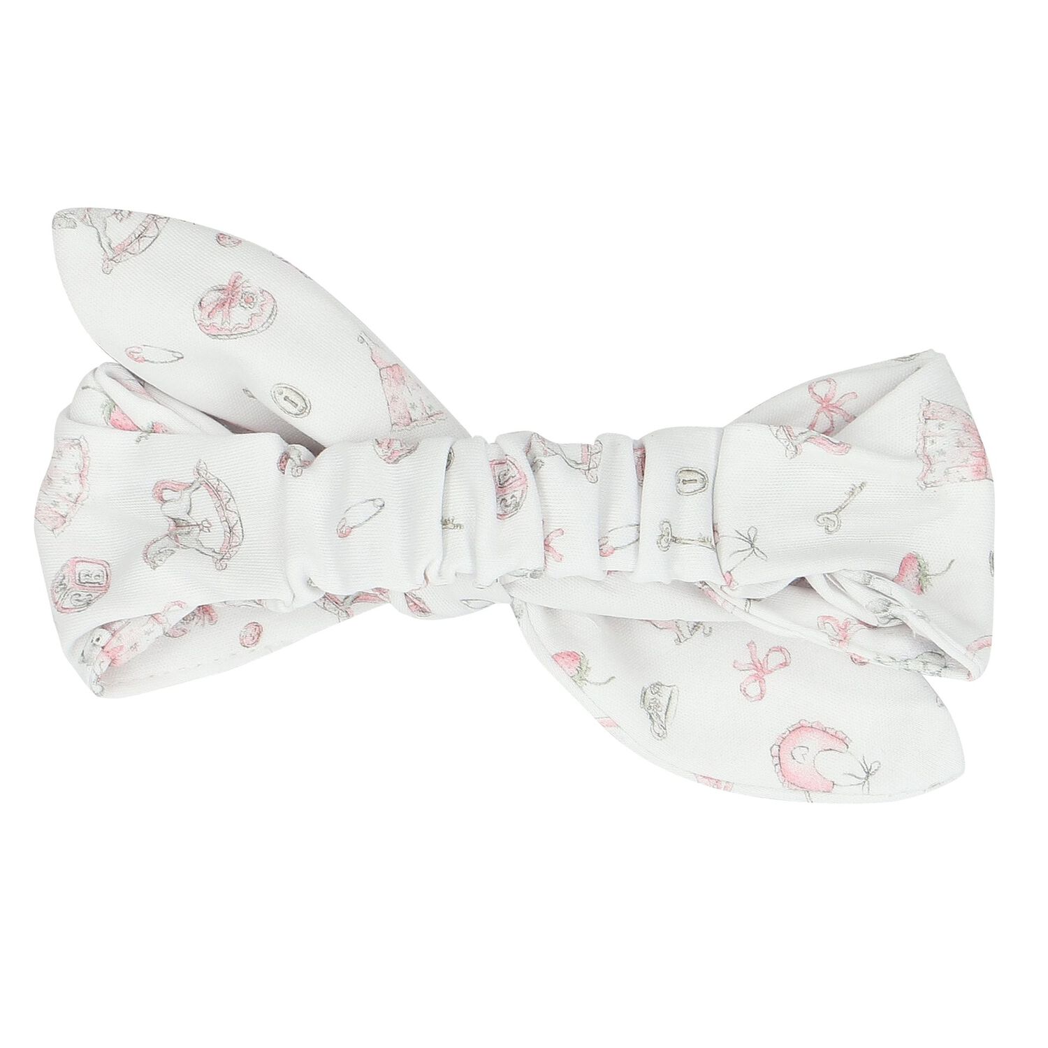Baby Girls White & Pink Headband, 1, hi-res image number null