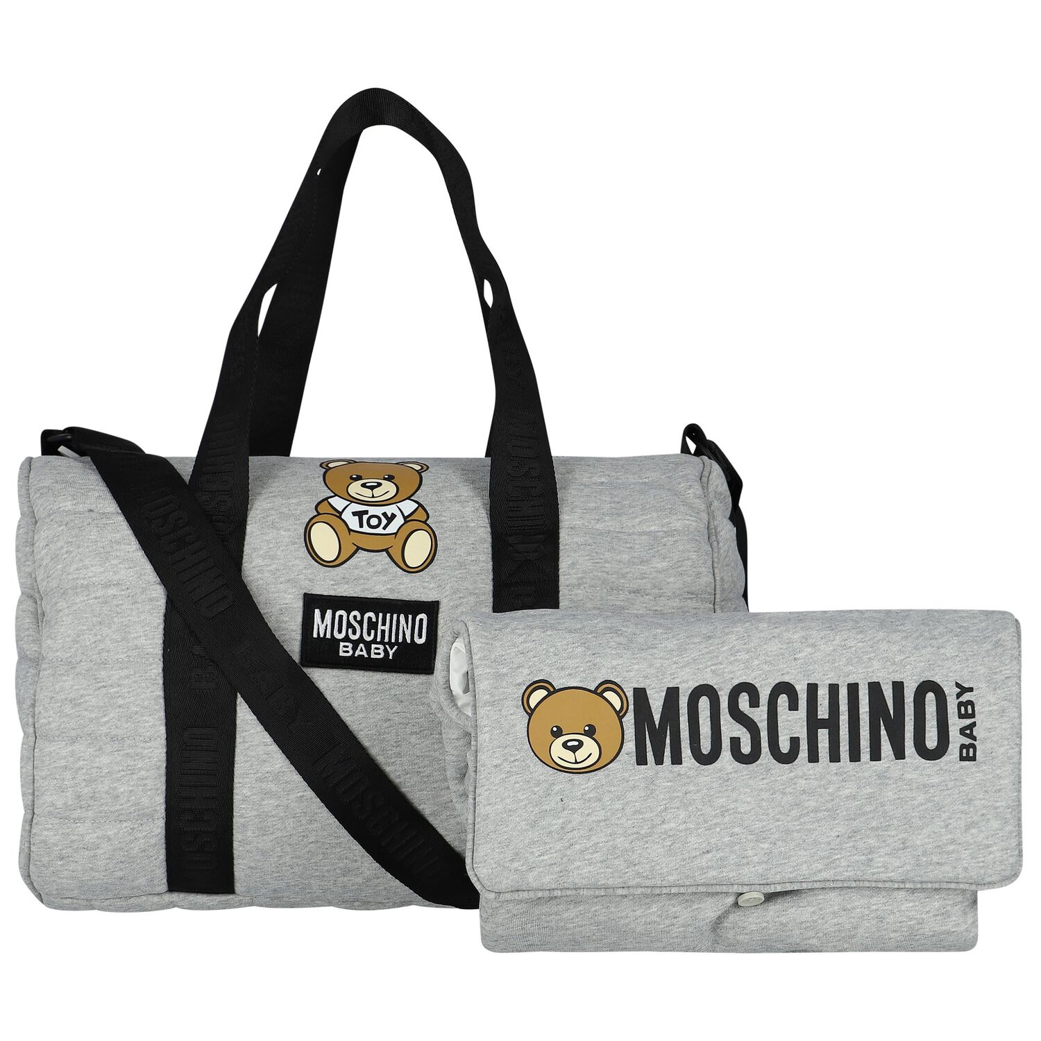 شنطة مواليد بشعار تيدى باللون الرمادى للأطفال  , 3, hi-res