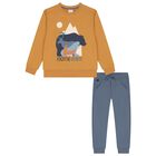 Boys Yellow & Blue Tracksuit, 1, hi-res