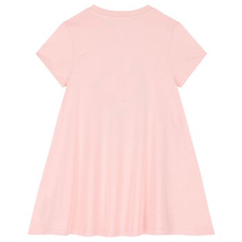 Girls Pink Boke Flower Dress