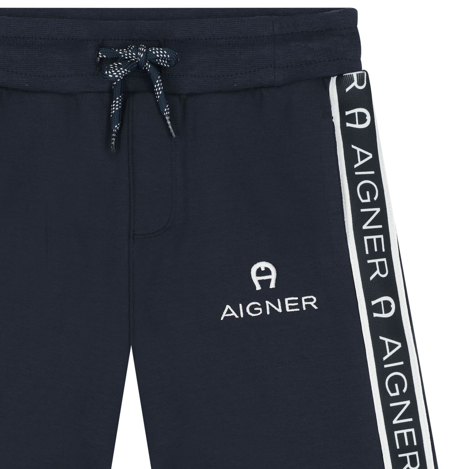 شورت أولاد بالشعار باللون الأزرق الداكن , 2, hi-res image number null