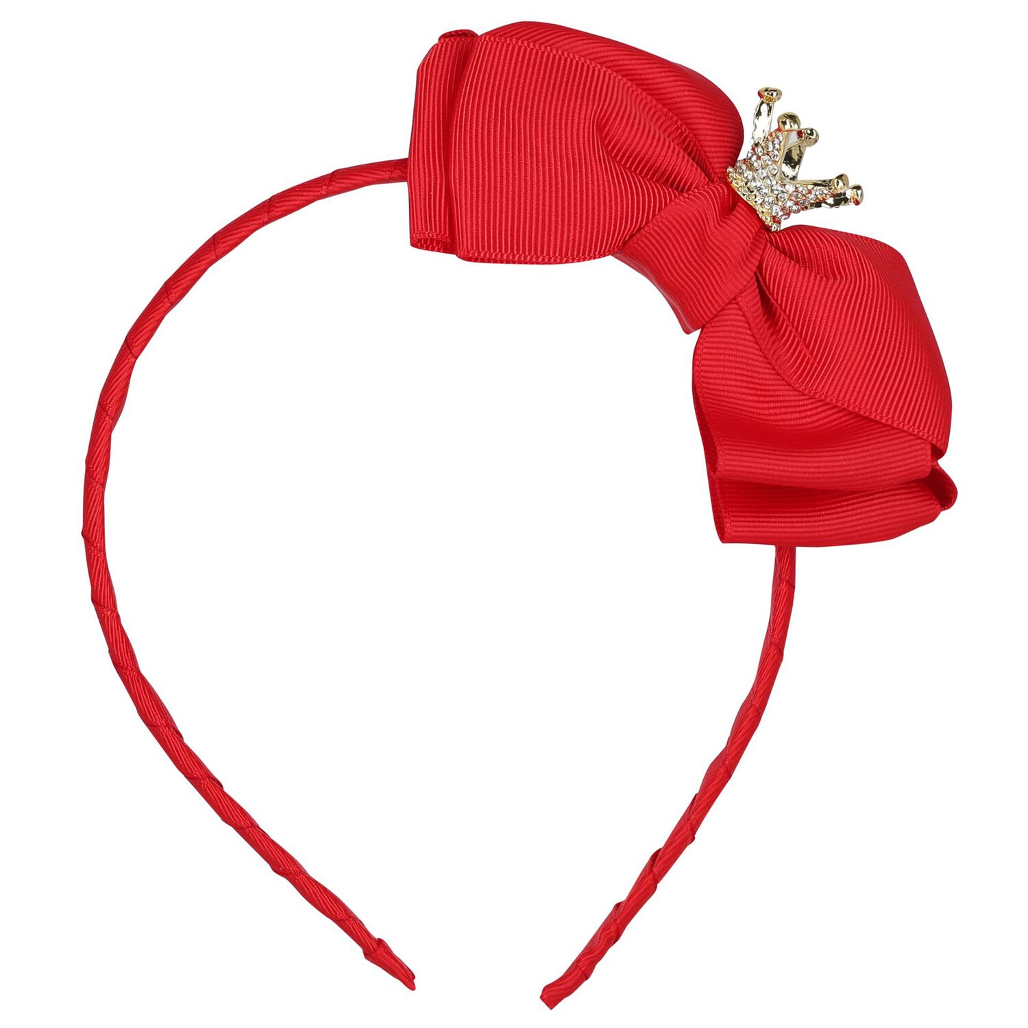 Girls Red Bow Headband, 7, hi-res