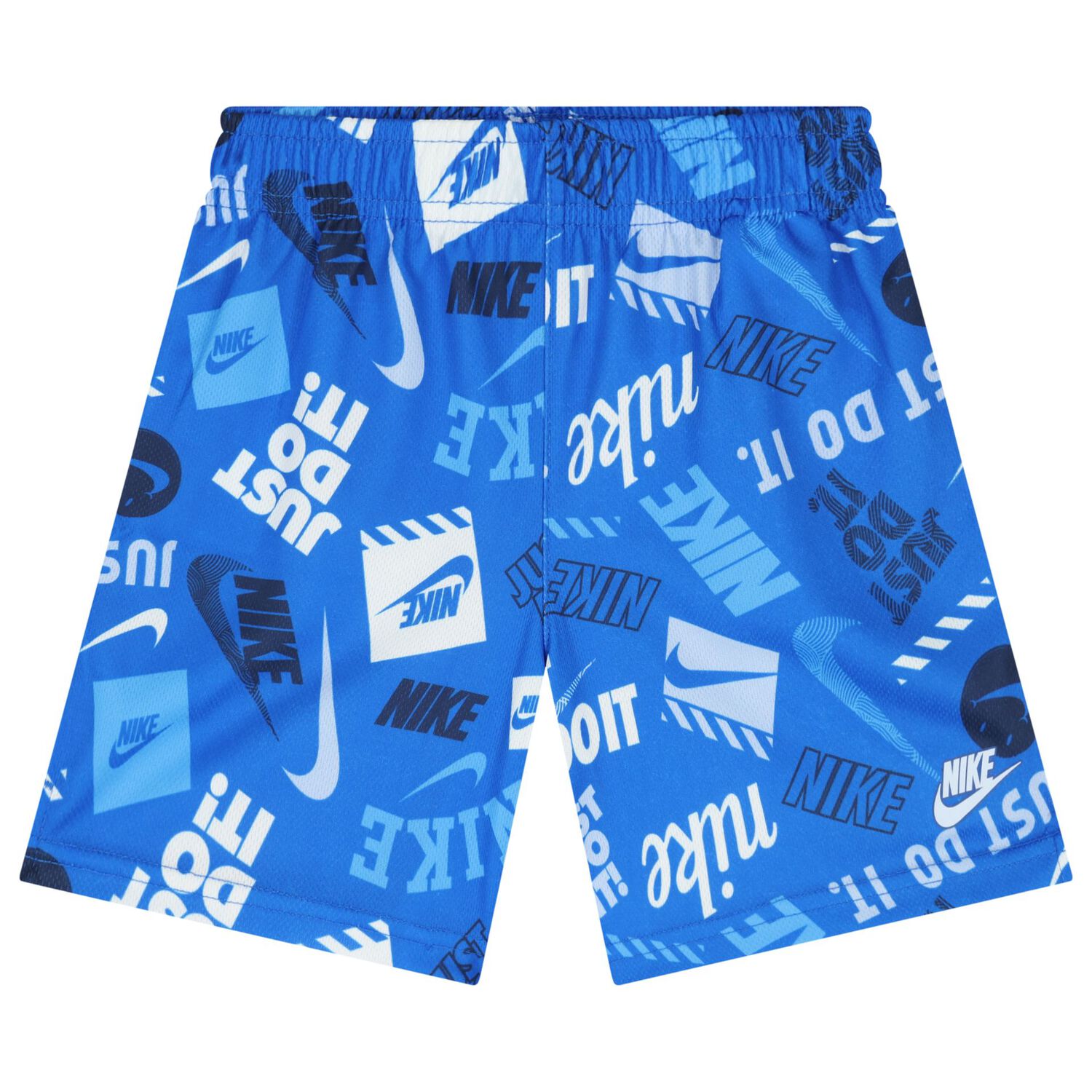 Boys Blue Logo Shorts Set, 1, hi-res