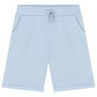Boys Blue Logo Shorts, 4, hi-res