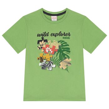 Boys Green Puzzle T-Shirt
