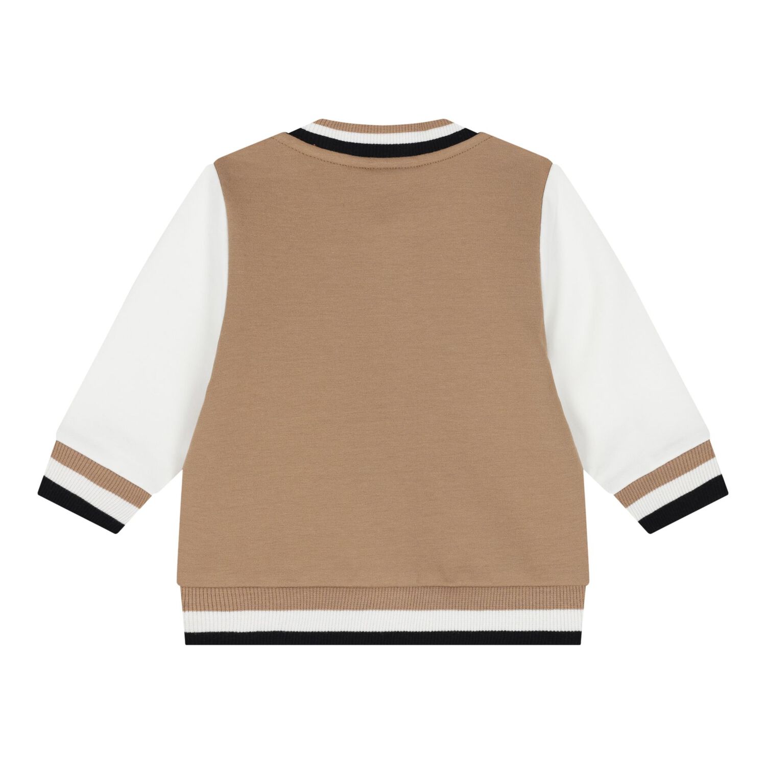 Baby Boys Beige & White Logo Tracksuit Gift Set, 1, hi-res