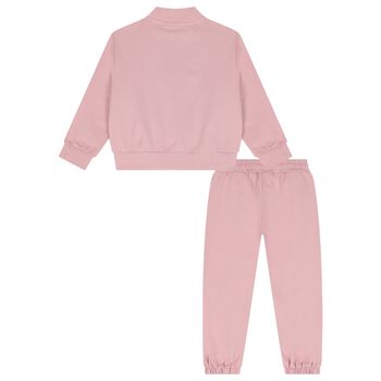 Girls Pink Teddy Bear Tracksuit