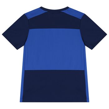 Boys Blue Logo Dri-Fit T-Shirt