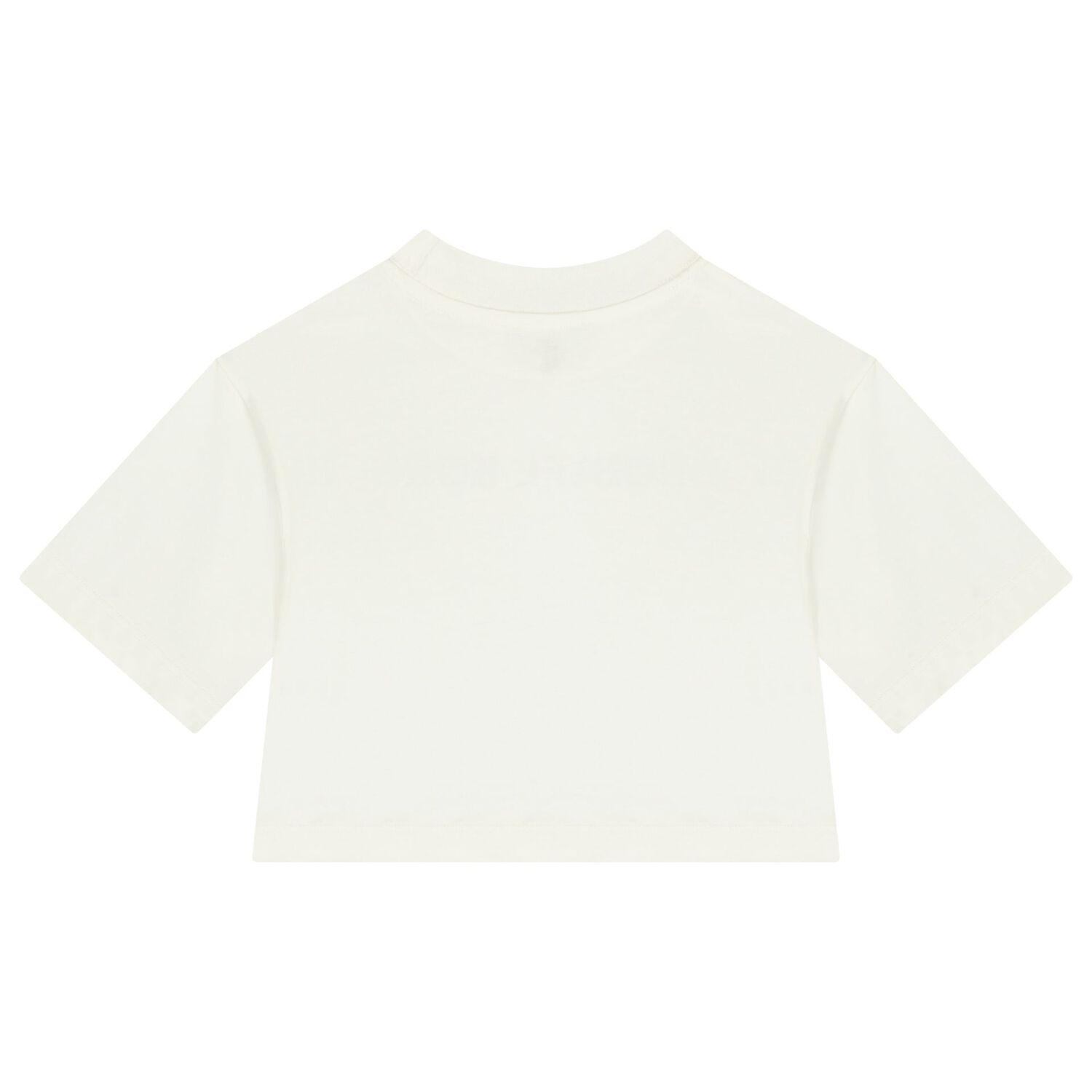 Girls White & Gold Logo T-Shirt, 1, hi-res