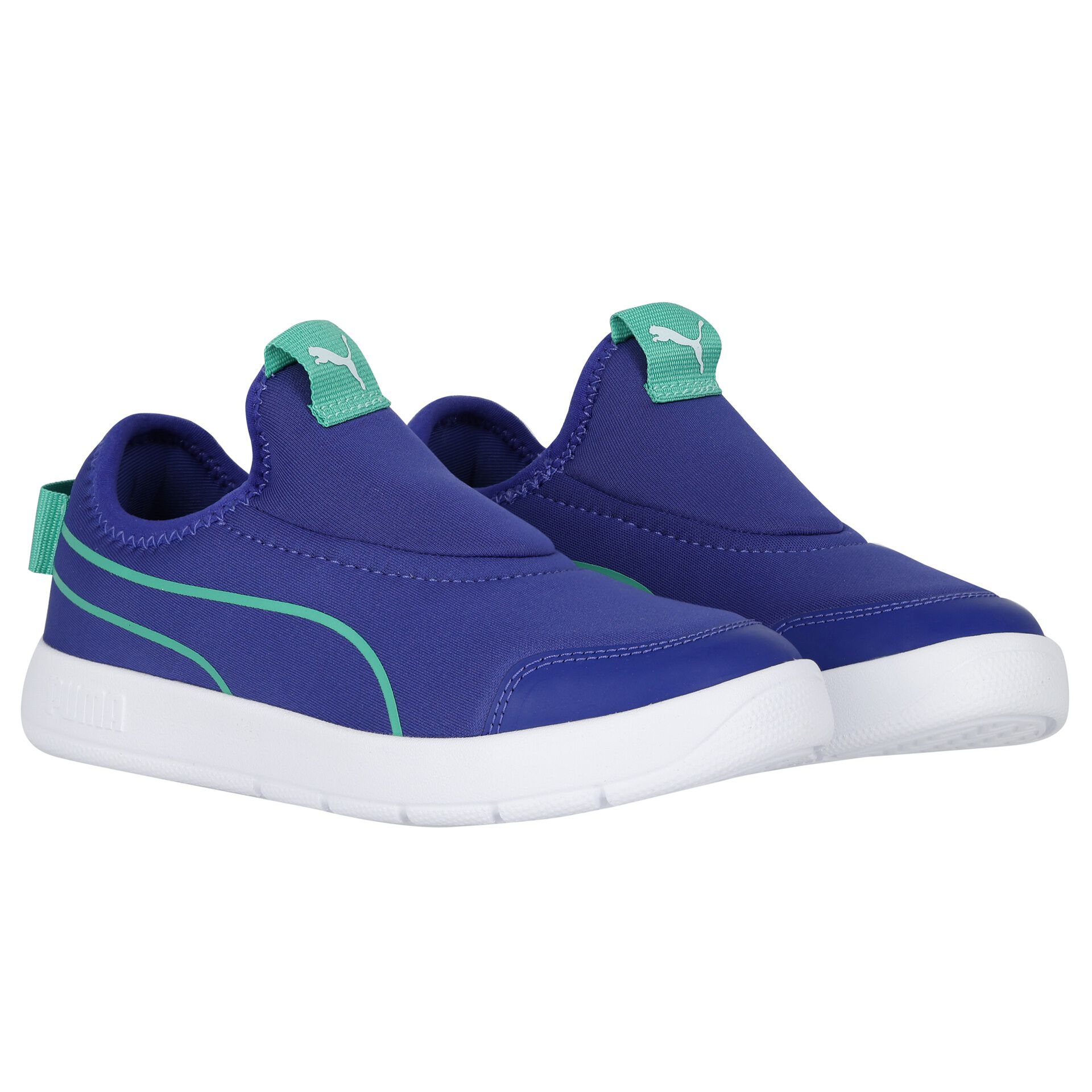 Puma Boys Blue Courtflex v3 Slip On Trainers Junior Couture Australia
