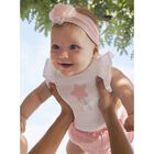 Baby Girls White & Pink Shorts Set, 1, hi-res