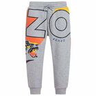 Boys Grey Logo Joggers, 1, hi-res