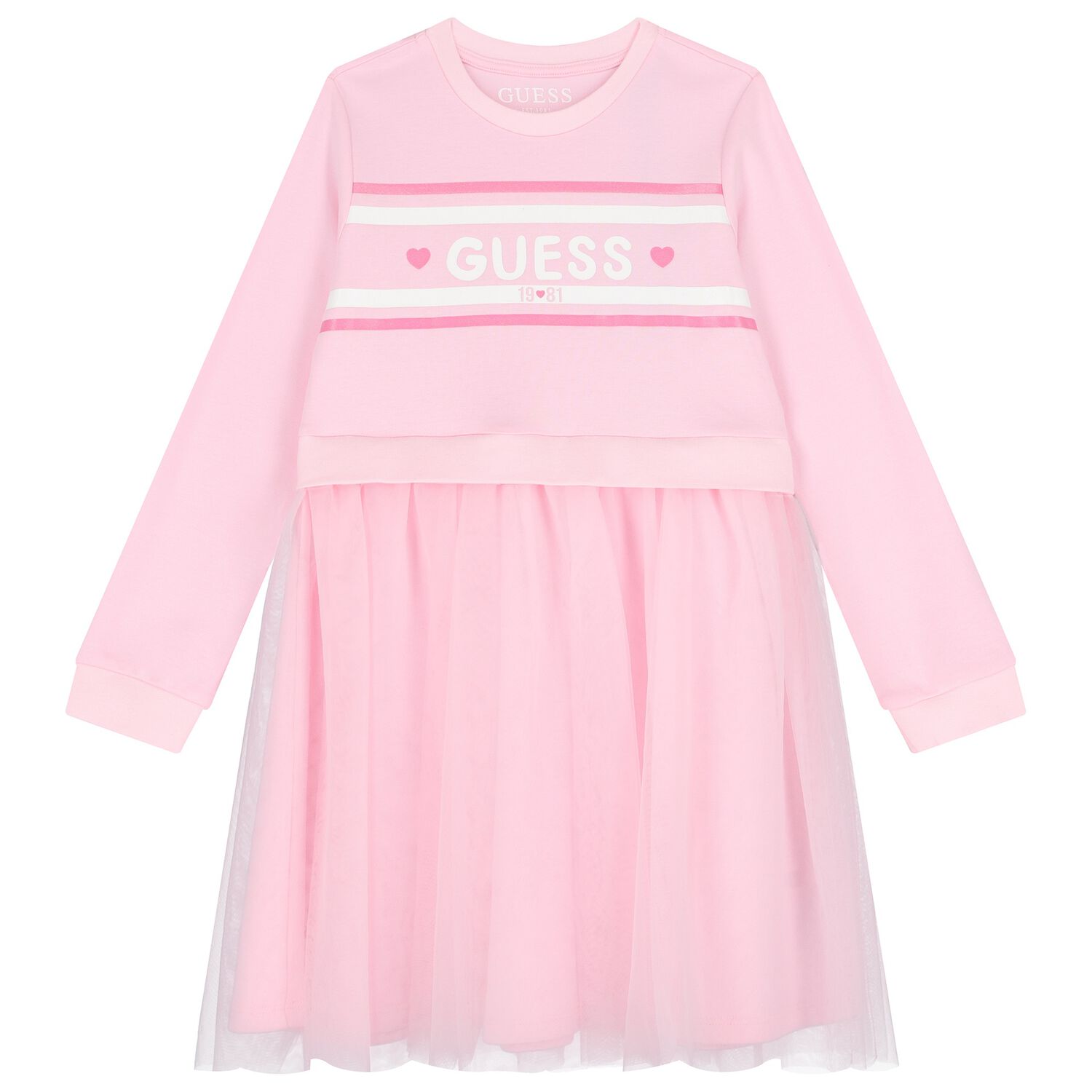 فستان تول وردي بشعار للبنات, 2, hi-res image number null