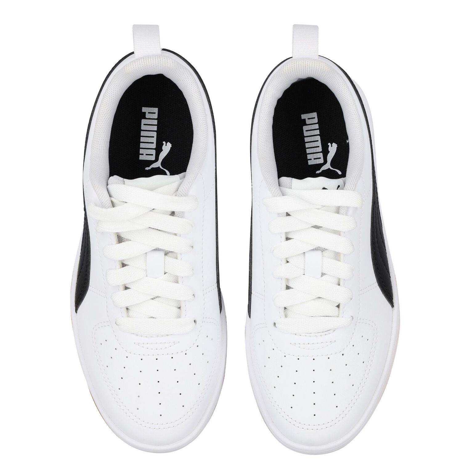 White & Black Rickie Trainers, 3, hi-res