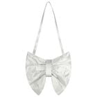 Girls Silver Bow Handbag, 2, hi-res
